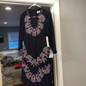 Eliza J dark blue dress size 2 NWT